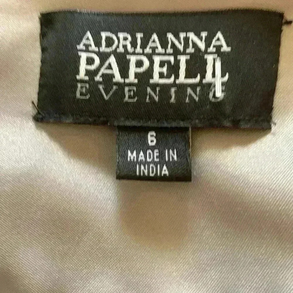 Adrianna Papell Cocktail dress w crinoline, beading, gorgeous pleating Size 6 - Picture 11 of 17
